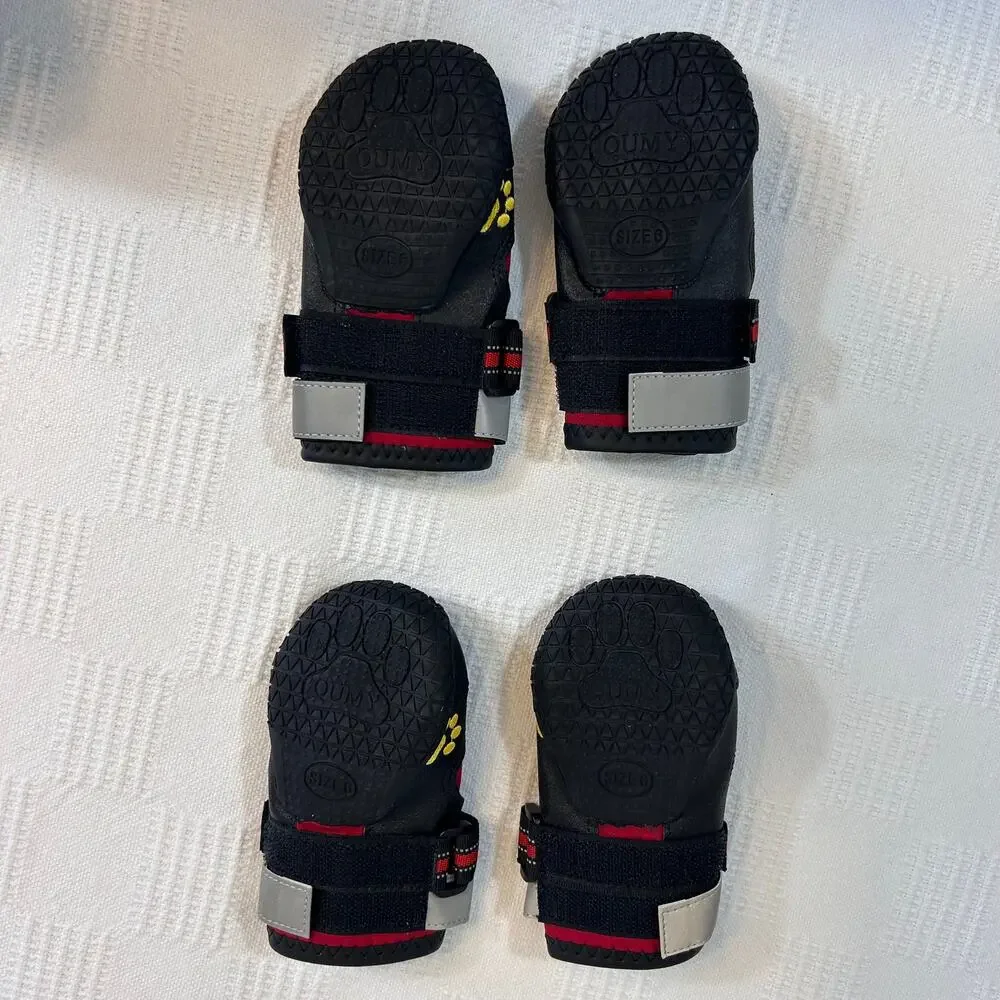 QUMY Dog Boots 52-65 lbs Red